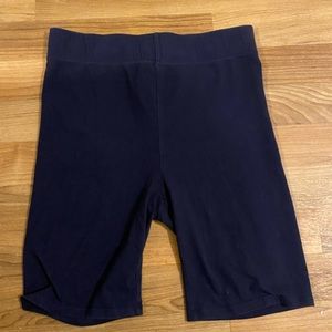 Dark blue biker shorts